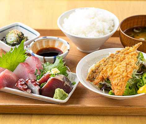 道の駅足柄・金太郎のふるさと「おさしみ定食」